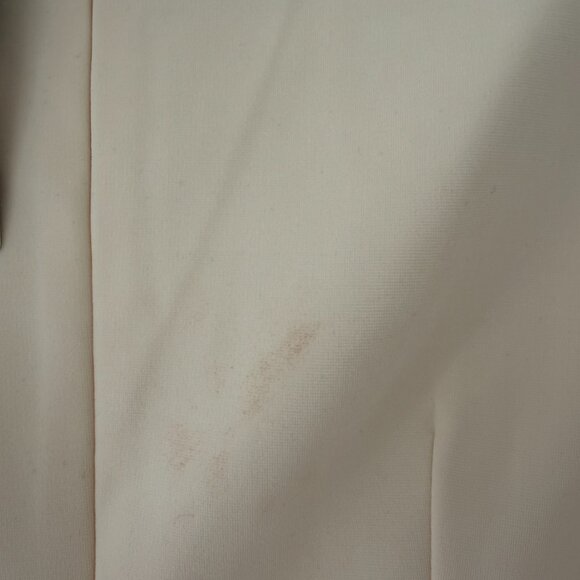 Small Long Sleeve Ponte Mini Dress - Ivory - Picture 7 of 8